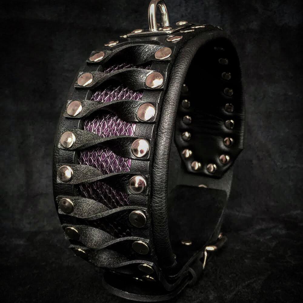 Leather Dog Collar – Steampunk, Exclusive Design