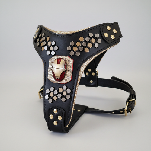 "Iron Dog" Handmade Leather Dog Harness | M to XXL | by Bestia Dog Gear
