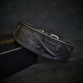 Glitter Leather Dog Collar – Korona, Black Edition