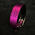 Leather Puppy Collar – Corfu Style, Purple