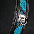 Python-Embossed Leather Dog Collar – Morelia