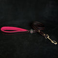 Leather Dog Leash – "Bijou", Pink | 110 cm