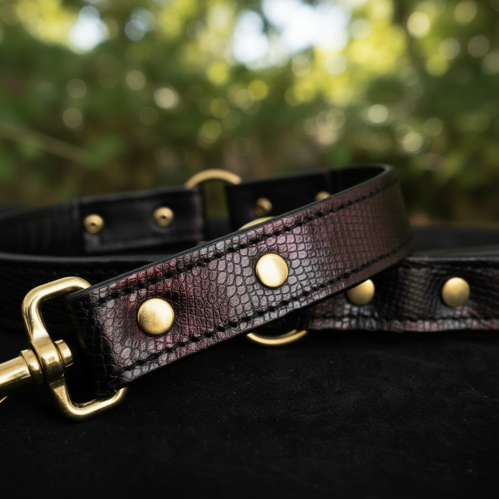 Cobra Black Leash – Detail (Lightened)