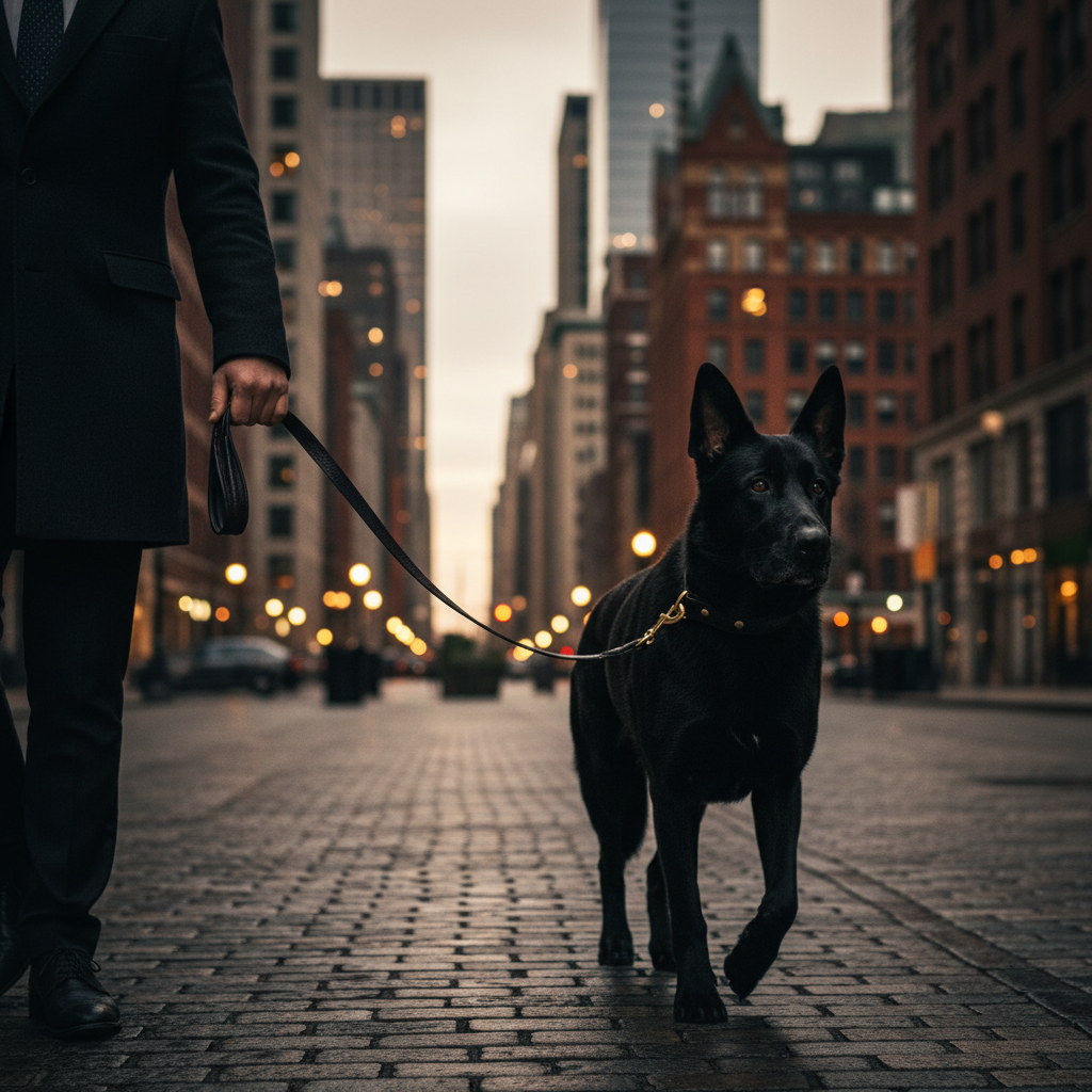Cobra Black Leash – Lifestyle