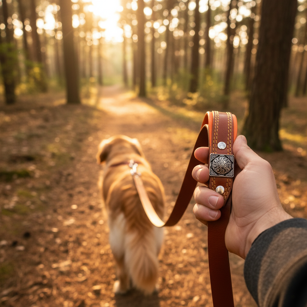 Eros Brown Leash – Lifestyle