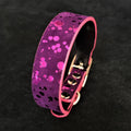 Leather Puppy Collar – Viola Drops Style