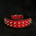 Leather Dog Collar for Small Breeds – Frenchie, Red