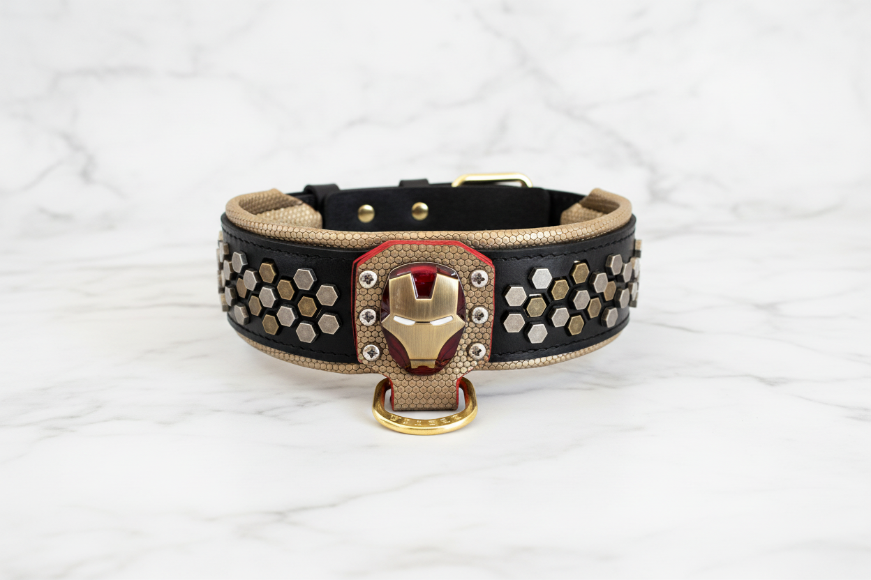 Iron Dog Collar - Horizontal Flat Lay