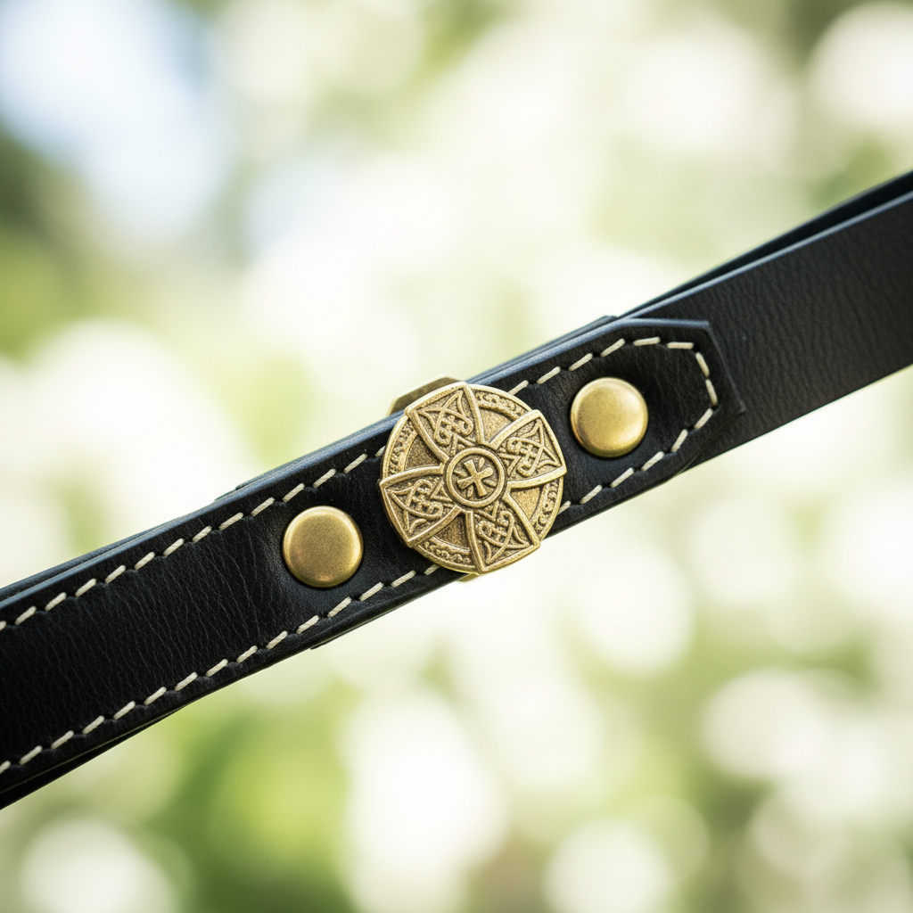 Maximus Black Leash – Detail