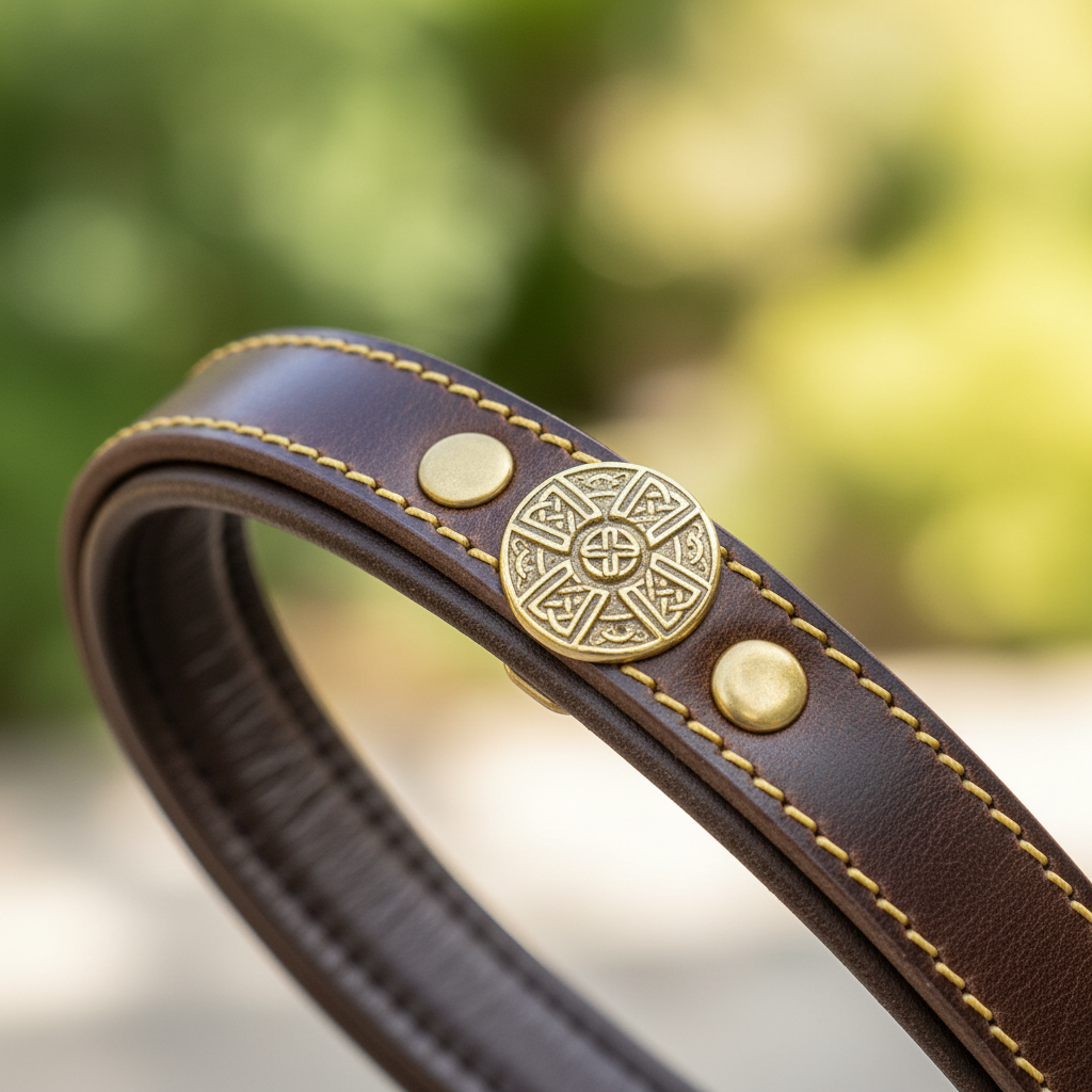 Maximus Brown Leash – Detail