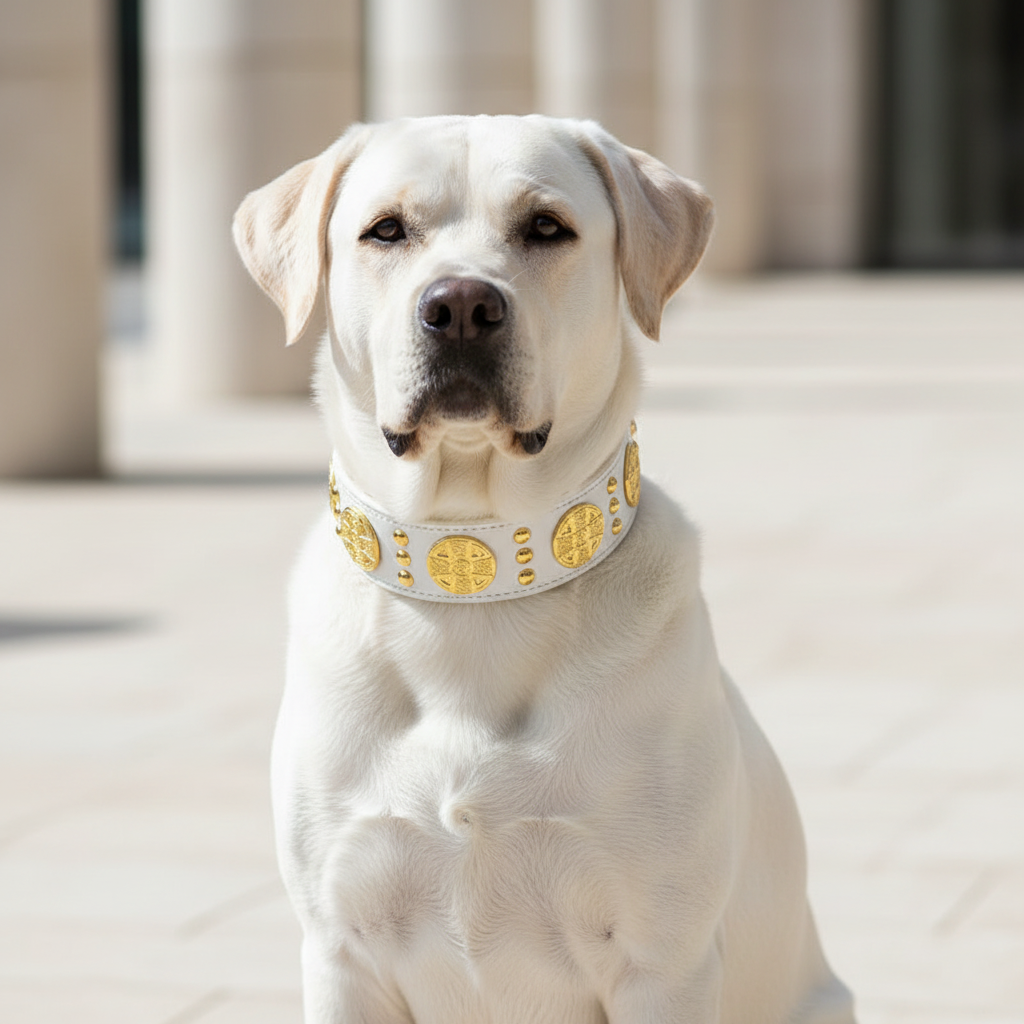 Maximus White Gold Collar
