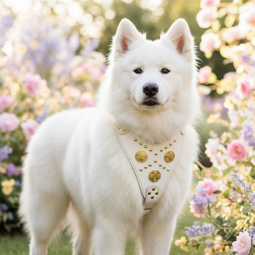 Maximus White Gold Harness Lifestyle
