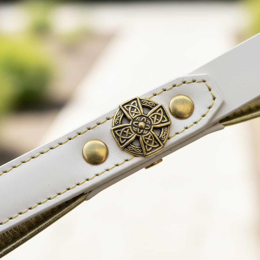 Maximus White Leash – Detail
