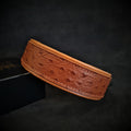 Ostrich-Embossed Leather Dog Collar – Limited Edition