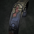 Wide Leather Dog Collar – Batman Style
