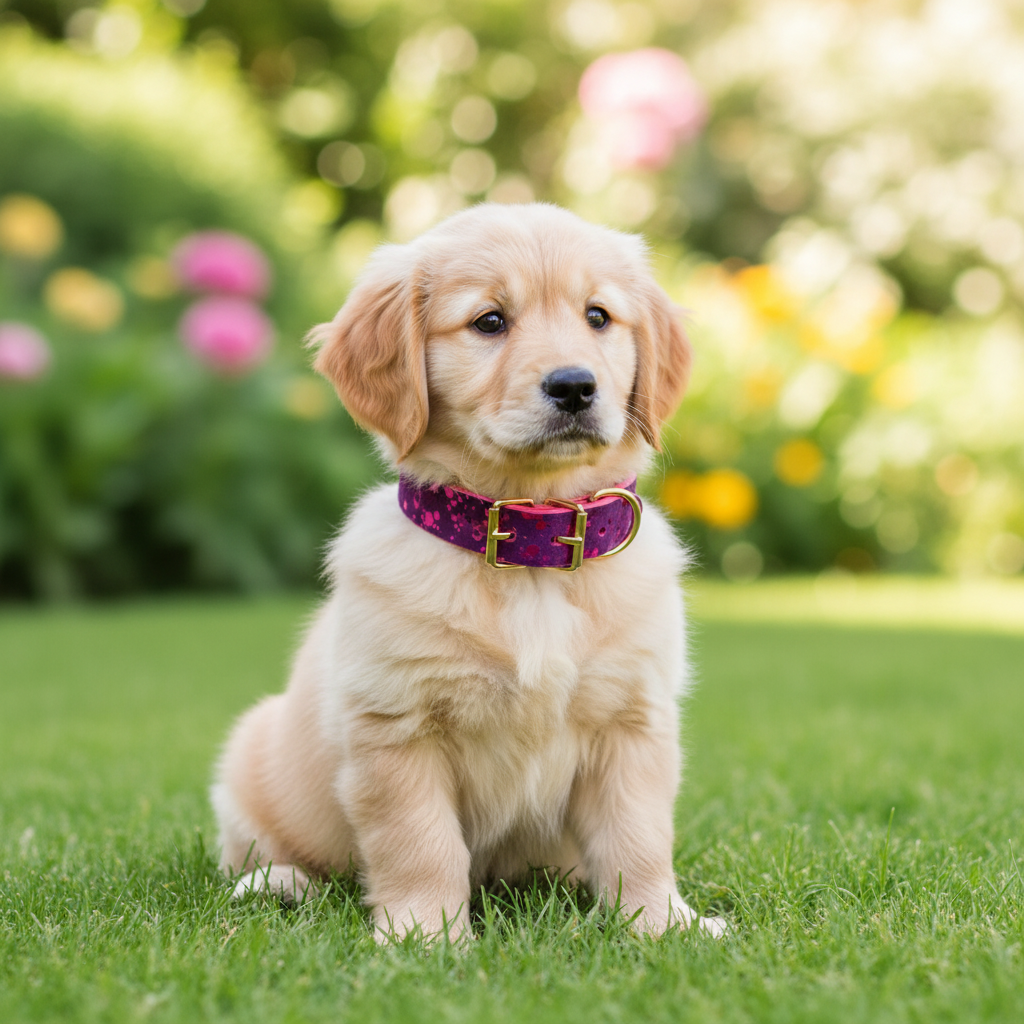 Viola Drops Puppy Collar Hero